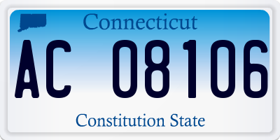 CT license plate AC08106