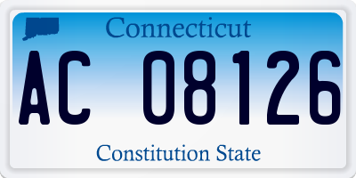 CT license plate AC08126