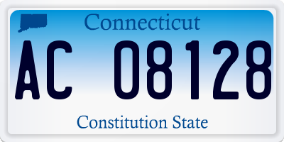 CT license plate AC08128