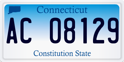 CT license plate AC08129