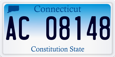 CT license plate AC08148