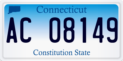 CT license plate AC08149