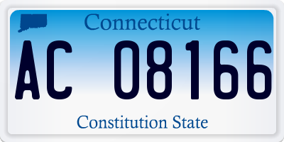 CT license plate AC08166