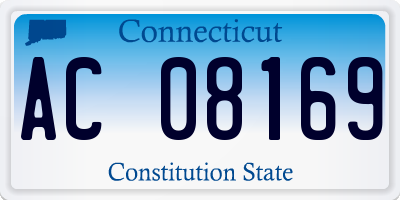 CT license plate AC08169