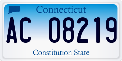 CT license plate AC08219