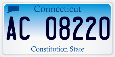 CT license plate AC08220