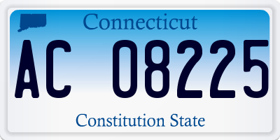 CT license plate AC08225