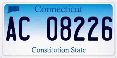 CT license plate AC08226