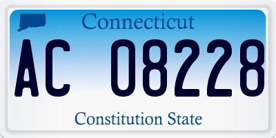 CT license plate AC08228