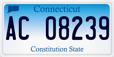 CT license plate AC08239