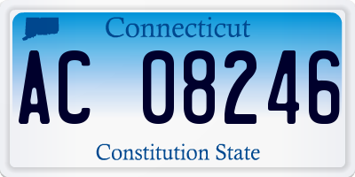 CT license plate AC08246