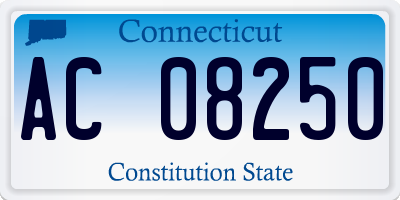 CT license plate AC08250