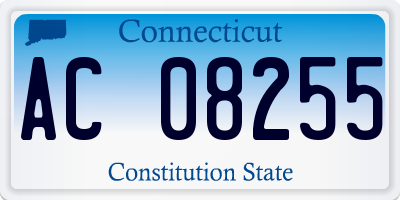 CT license plate AC08255