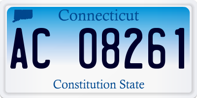 CT license plate AC08261