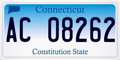 CT license plate AC08262