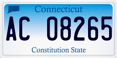 CT license plate AC08265