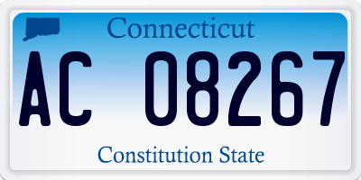 CT license plate AC08267