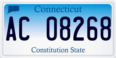 CT license plate AC08268