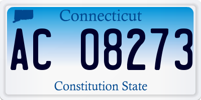 CT license plate AC08273
