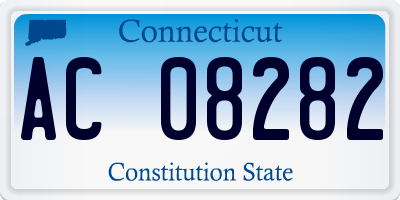 CT license plate AC08282