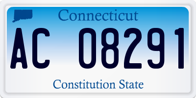 CT license plate AC08291