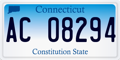 CT license plate AC08294