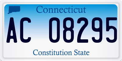 CT license plate AC08295