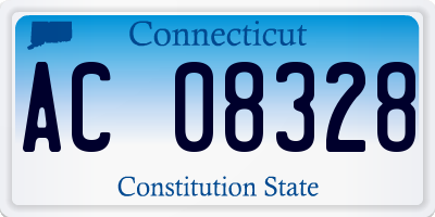 CT license plate AC08328