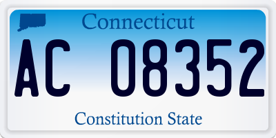 CT license plate AC08352