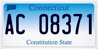 CT license plate AC08371