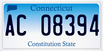 CT license plate AC08394