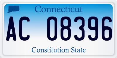 CT license plate AC08396