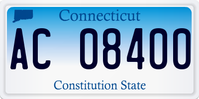CT license plate AC08400
