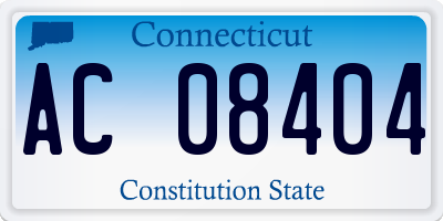 CT license plate AC08404