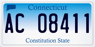 CT license plate AC08411