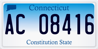 CT license plate AC08416