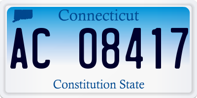 CT license plate AC08417