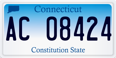 CT license plate AC08424