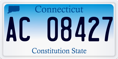 CT license plate AC08427