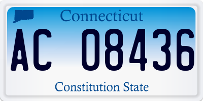 CT license plate AC08436