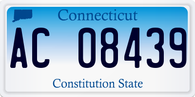 CT license plate AC08439