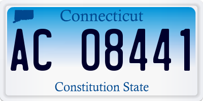 CT license plate AC08441