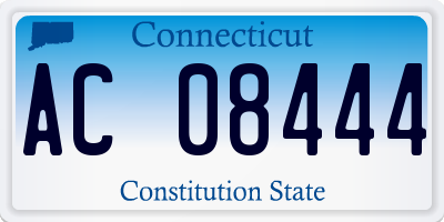 CT license plate AC08444