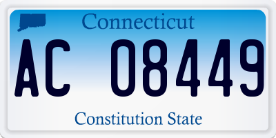 CT license plate AC08449