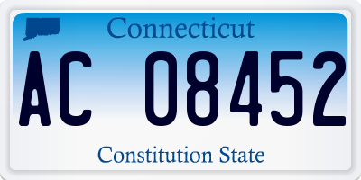 CT license plate AC08452