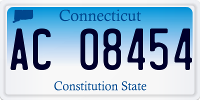 CT license plate AC08454