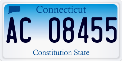 CT license plate AC08455