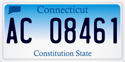 CT license plate AC08461