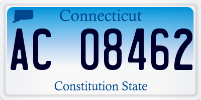 CT license plate AC08462