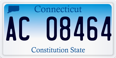 CT license plate AC08464